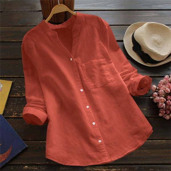 Back view of breathable casual shirt on studio background.