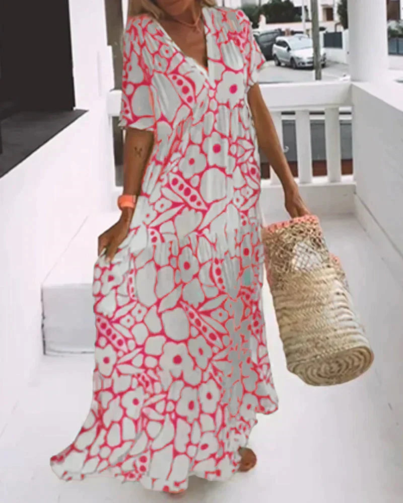 Airy women’s dress styled for warm weather and everyday comfort.