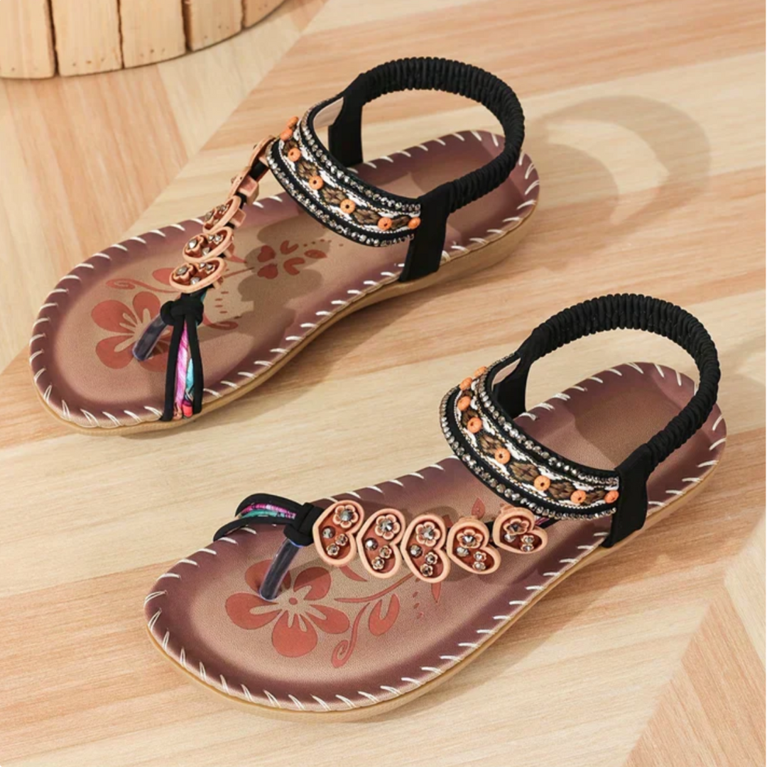 Casual summer sandals on a clean background
