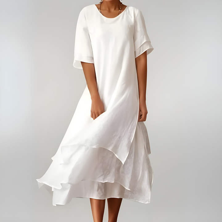 Lightweight maxi dress designed for breathable comfort and effortless style.