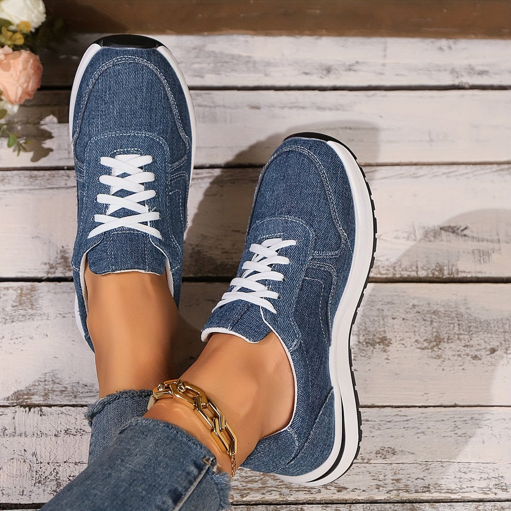 Female casual walking sneakers shown on a clean plain background.