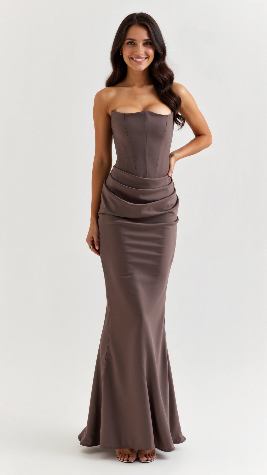 Grevella | Refined Elegance Maxi Wedding Guest Dress for Women