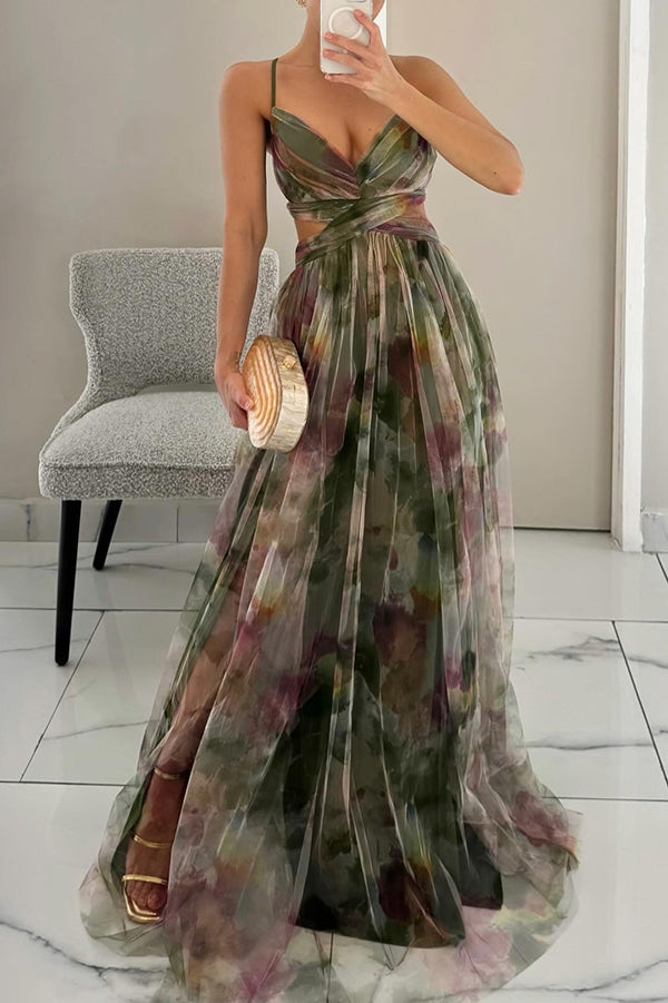 Female model in a lightweight dress against a clean background.