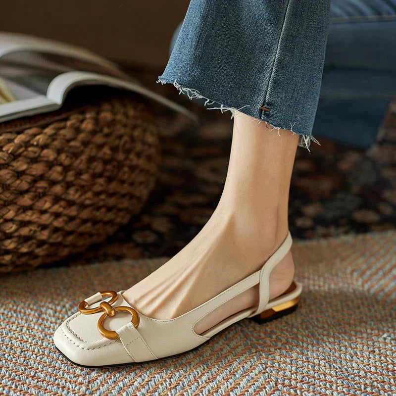 Supportive open-toe sandal for women shown on foot against a clean background.