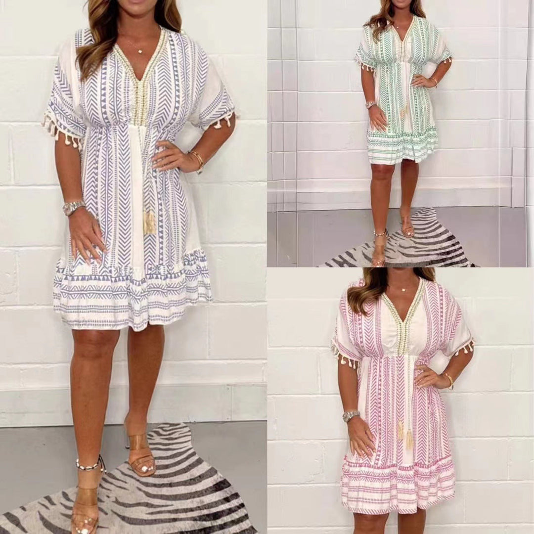 Rynlee | Airy Bohemian Tassel Dress