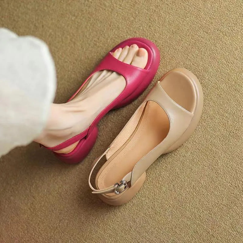 Taviae | Elegant Slip-On Platform Sandals