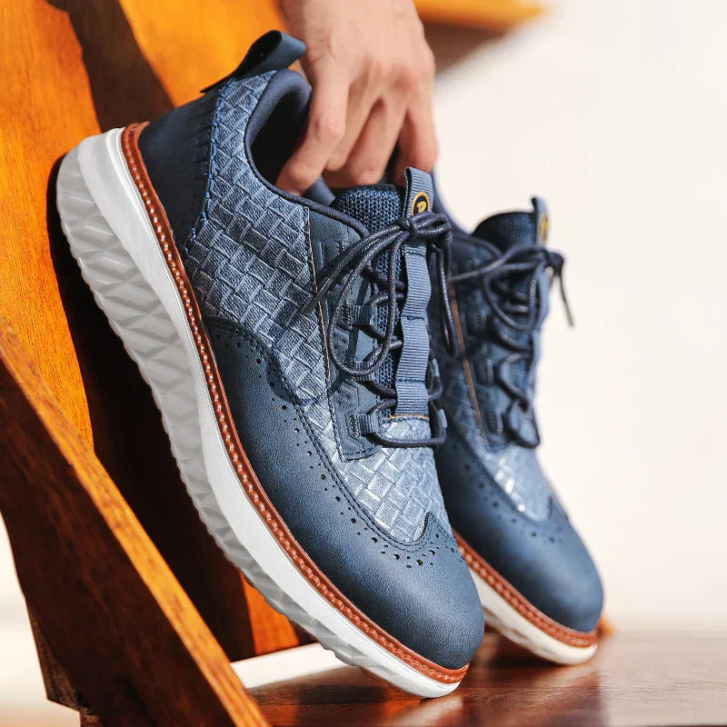 Lightweight casual shoes against a simple background.