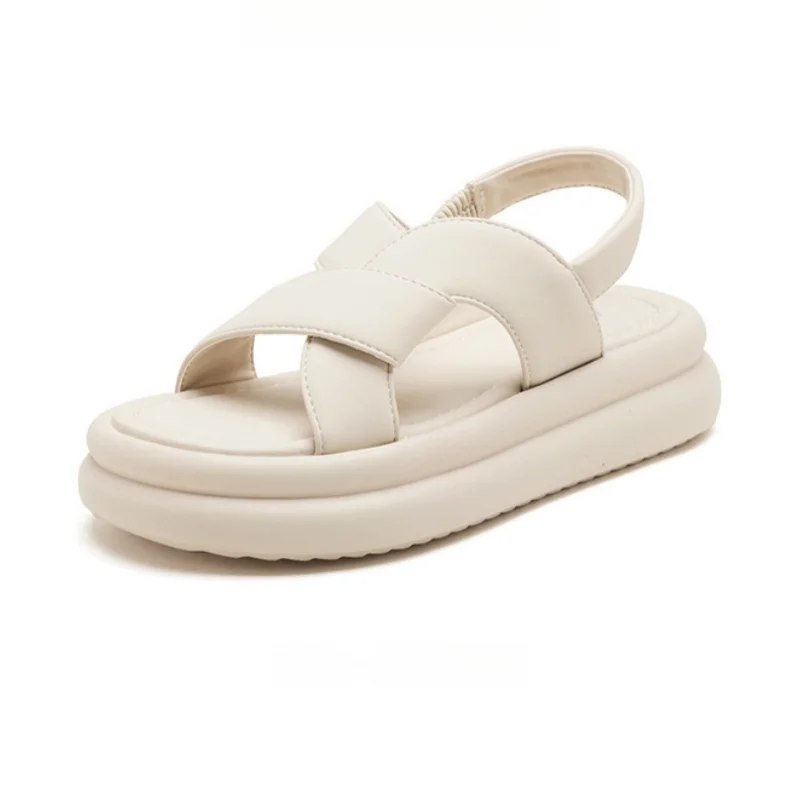 Lightweight wedge sandals for women displayed with cushioned straps and sturdy sole.
