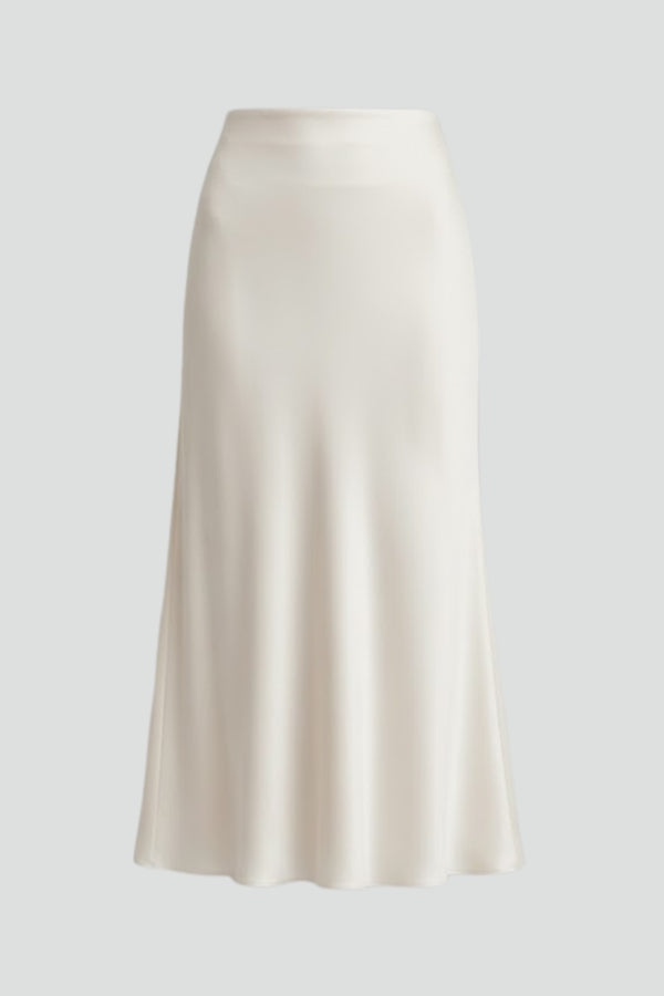 Midi skirt on plain clean background