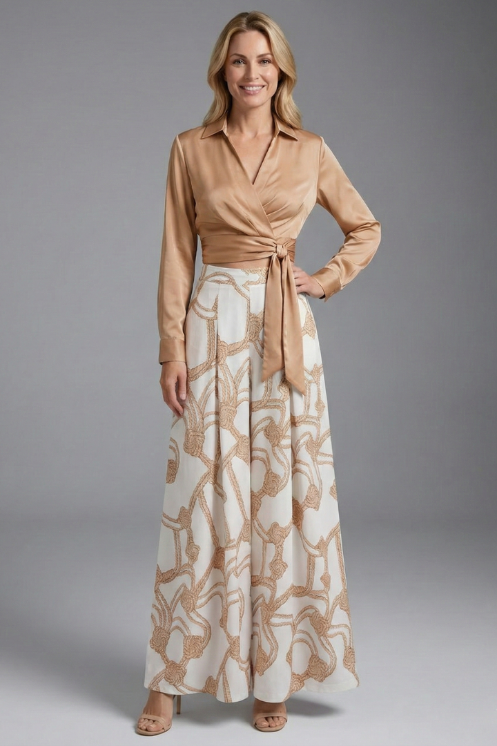 Woman fashion dress pose on gray background