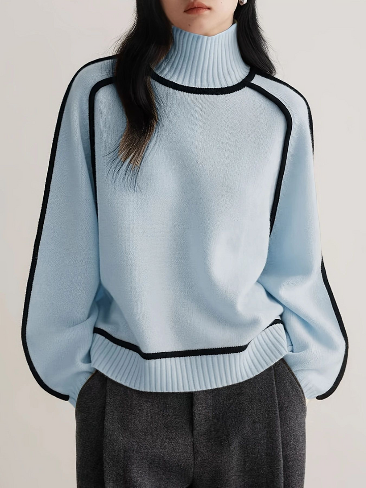Anoukthea | Women's Soft Cashmere-Like Turtleneck Sweater