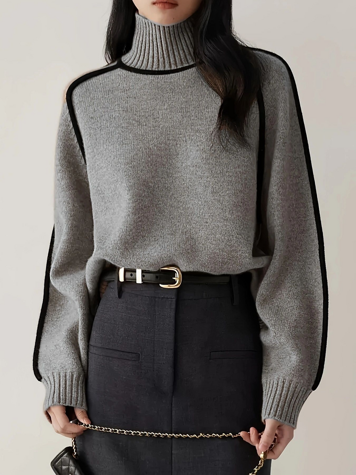 Anoukthea | Women's Soft Cashmere-Like Turtleneck Sweater
