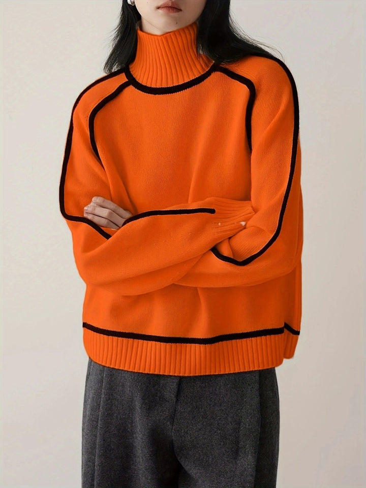 Anoukthea | Women's Soft Cashmere-Like Turtleneck Sweater