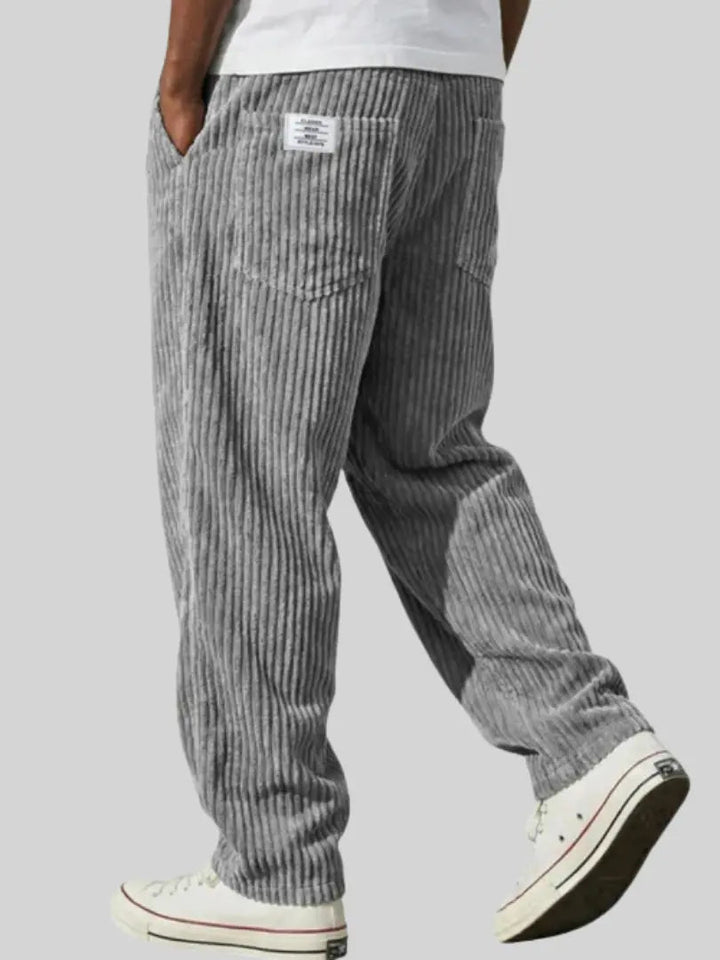 Arilora | Women's Wide-Leg Linen Relaxed And Textured Corduroy Trousers For Pants — 1