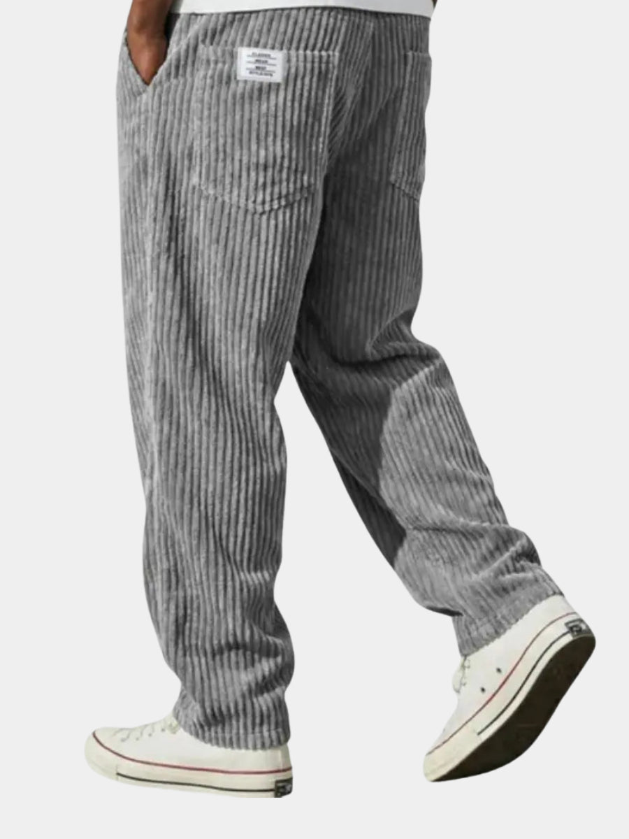 Arilora | Women's Wide-Leg Linen Relaxed And Textured Corduroy Trousers For Pants — 2