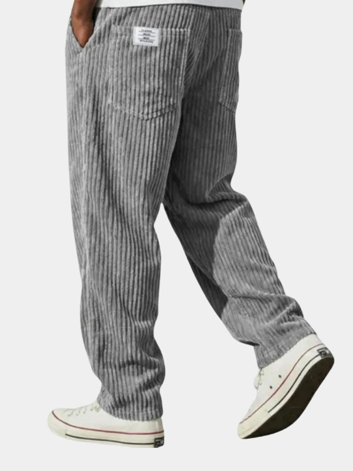 Arilora | Women's Wide-Leg Linen Relaxed And Textured Corduroy Trousers For Pants — 2