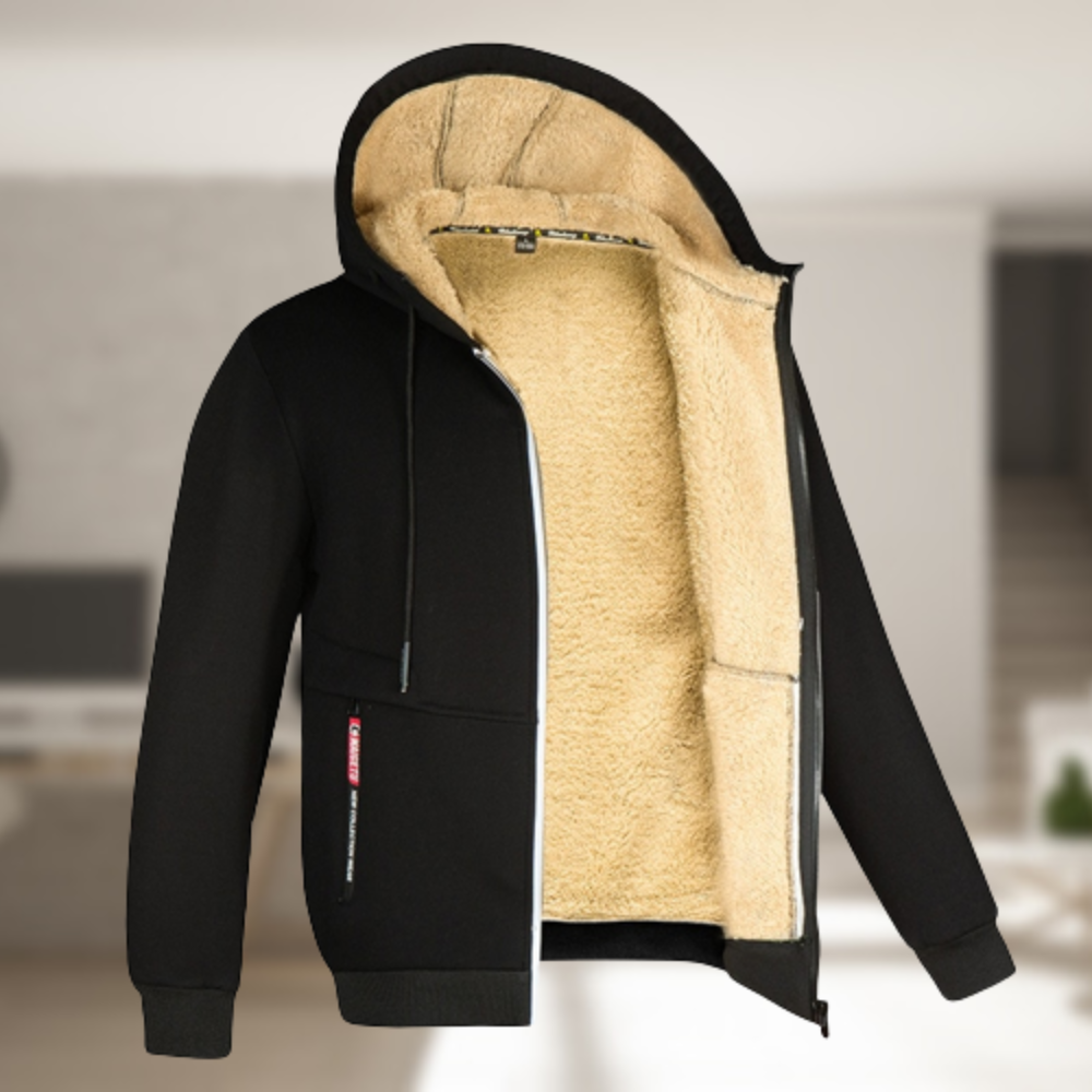 Averthea | Women's warm and Versatile Hooded Jacket — Black