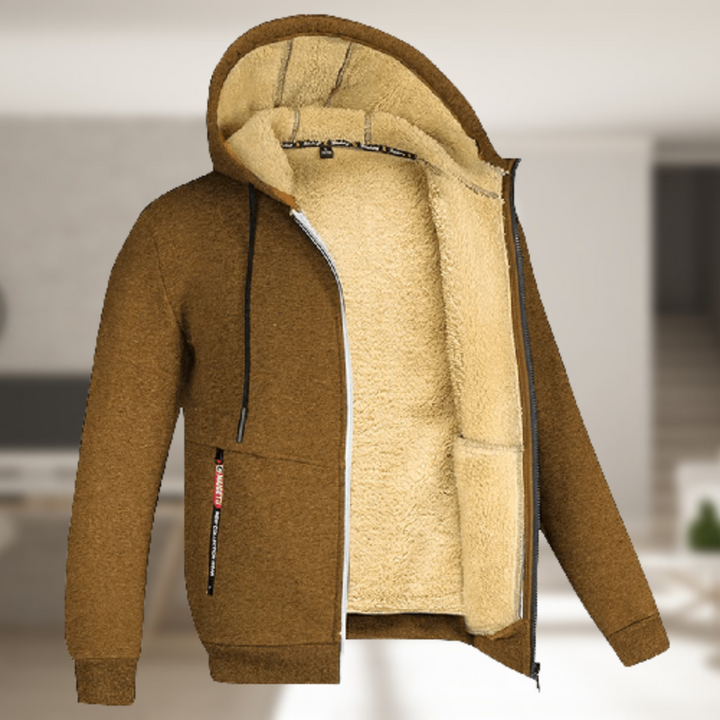 Averthea | Women's warm and Versatile Hooded Jacket — Brown