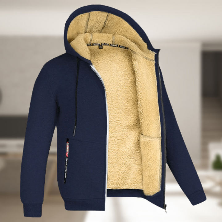 Averthea | Women's warm and Versatile Hooded Jacket — Navy Blue
