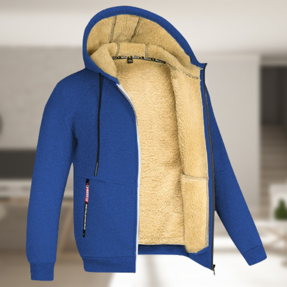 Averthea | Women's warm and Versatile Hooded Jacket — Royal Blue