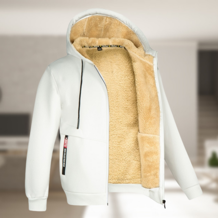 Averthea | Women's warm and Versatile Hooded Jacket — White