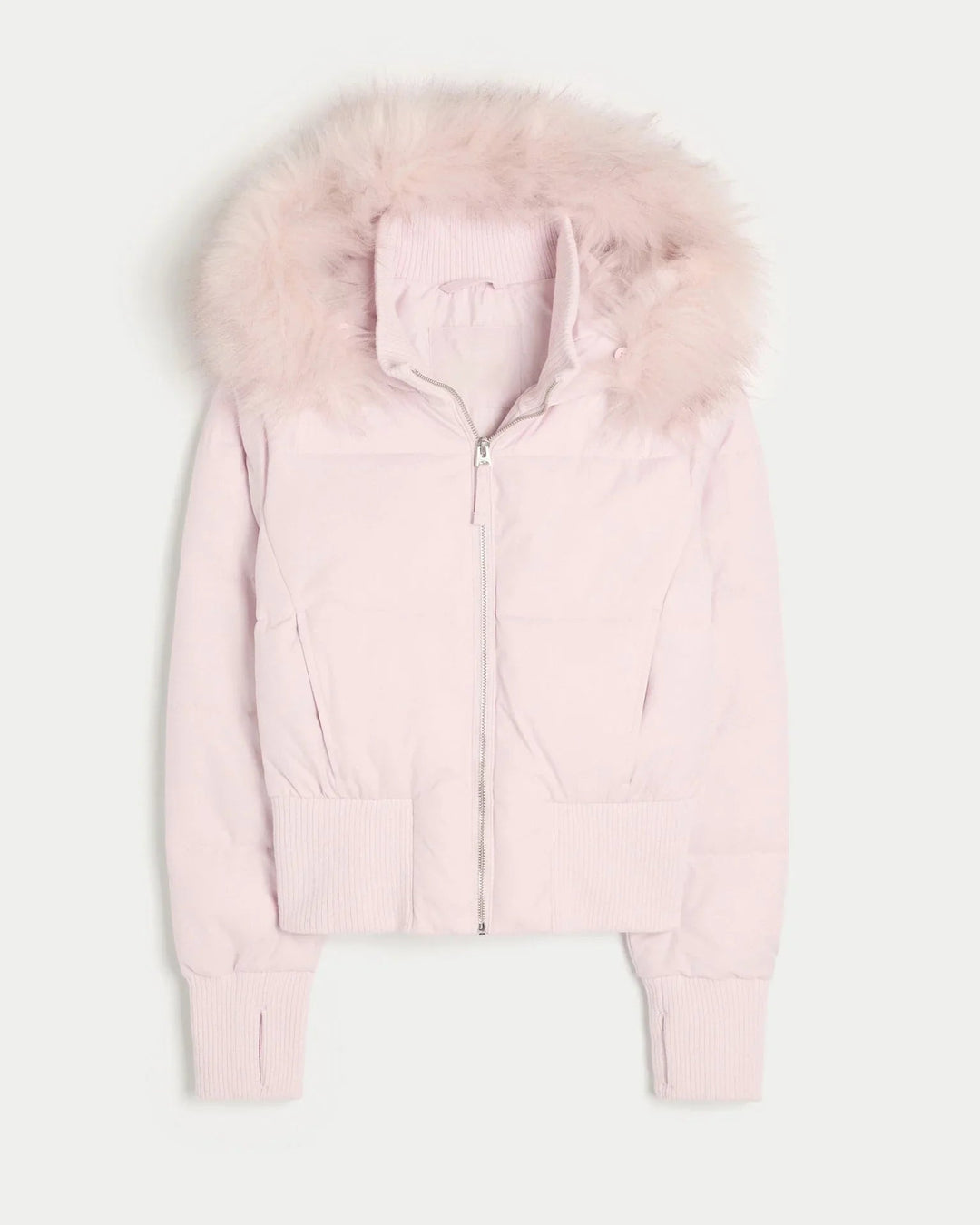 Belanthe | Women's Puffer Jacket Quilted Hooded Faux Fur Winter Outdoor