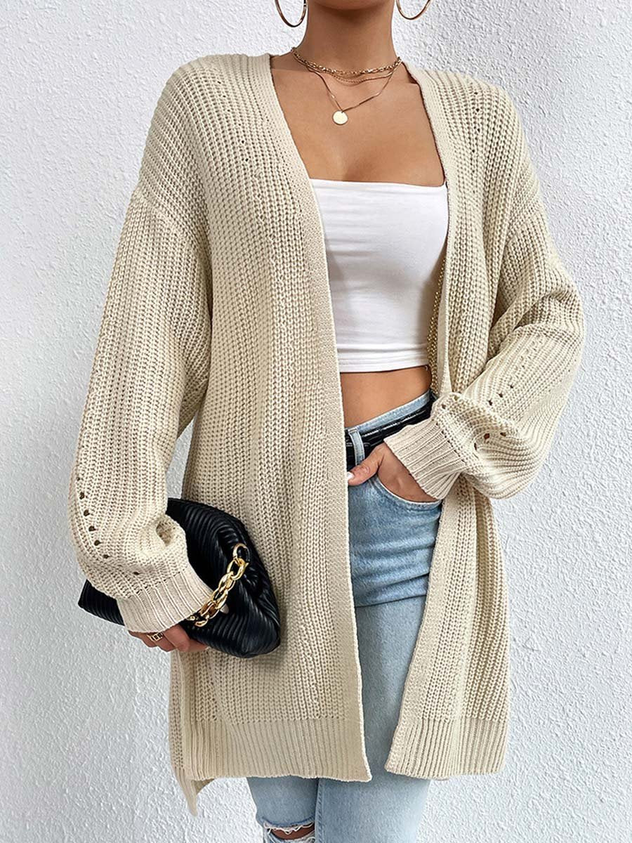 Bernadette | Women's Cozy Oversized Open Front Knit Cardigan Sweaters — 1