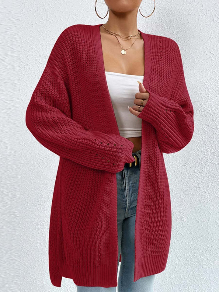 Bernadette | Women's Cozy Oversized Open Front Knit Cardigan Sweaters — 2