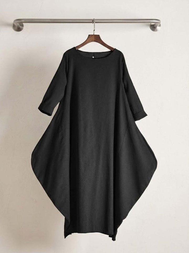 Woman showcasing a casual maxi dress designed for everyday outfits.