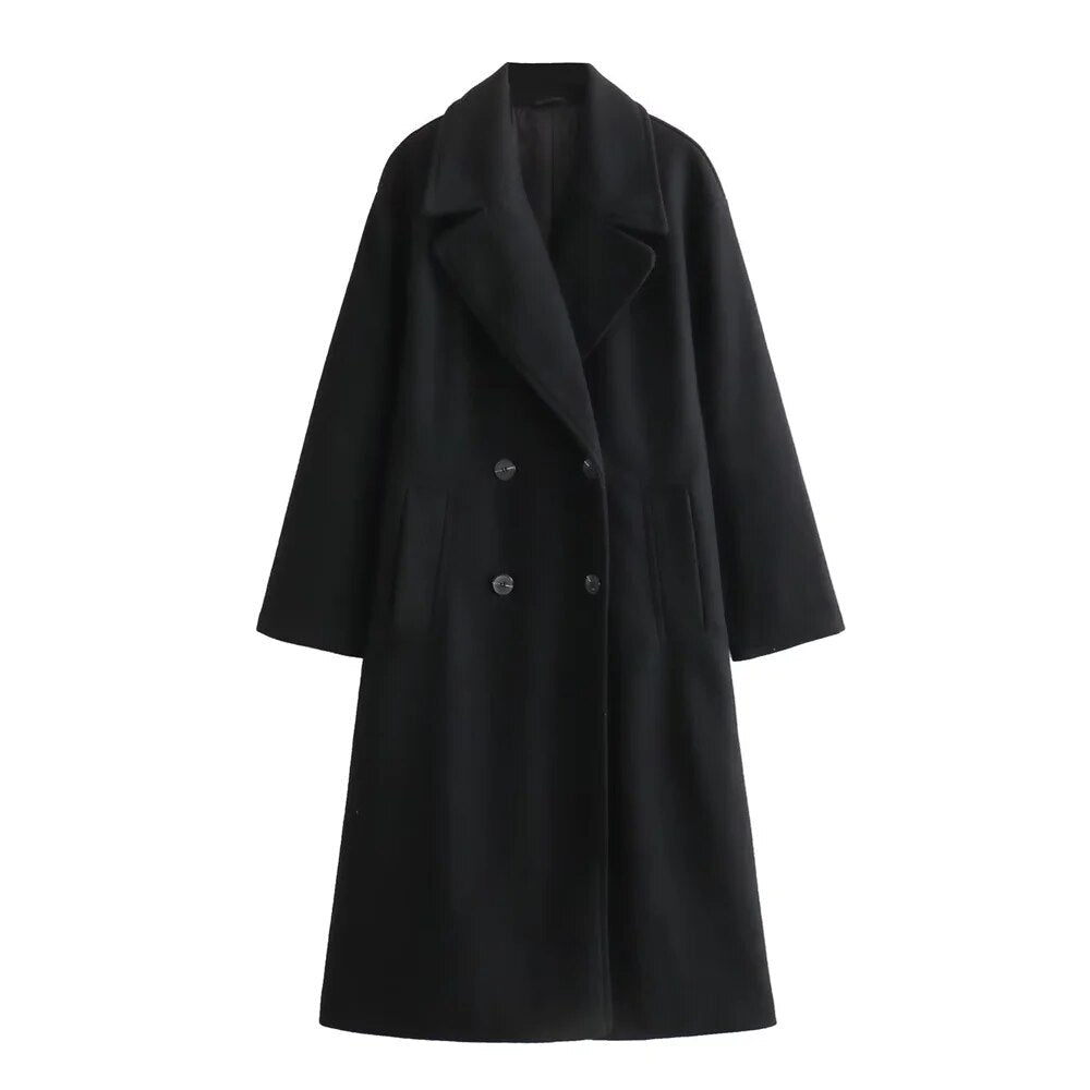 Camille | Women's Casual Stretch Chic Elegance Coat Tops — Black
