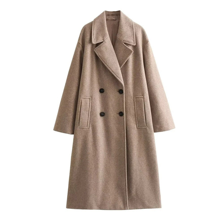 Camille | Women's Casual Stretch Chic Elegance Coat Tops — Khaki