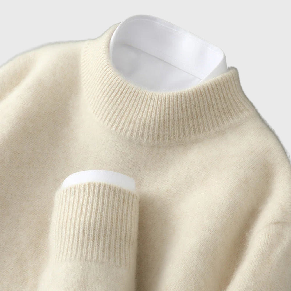 Caulbelle | Women's Knit Cozy 100% Cashmere Sweater — 1
