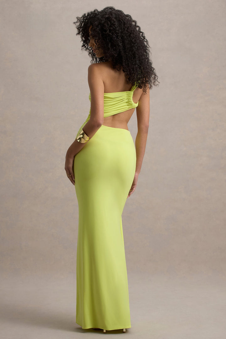Celana — Asymmetric Cut-Out One-Shoulder Maxi