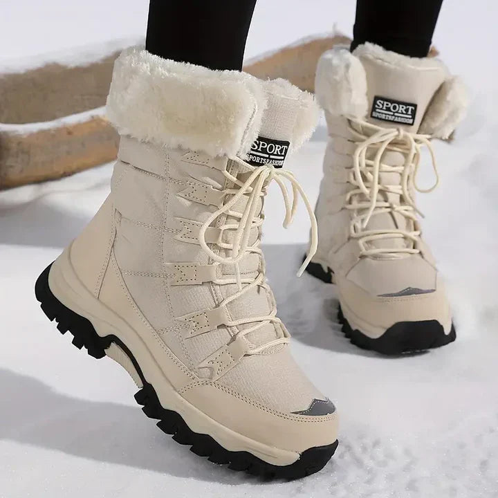 Ciraelle | Women's Waterproof Anti-Slip Boots — Beige