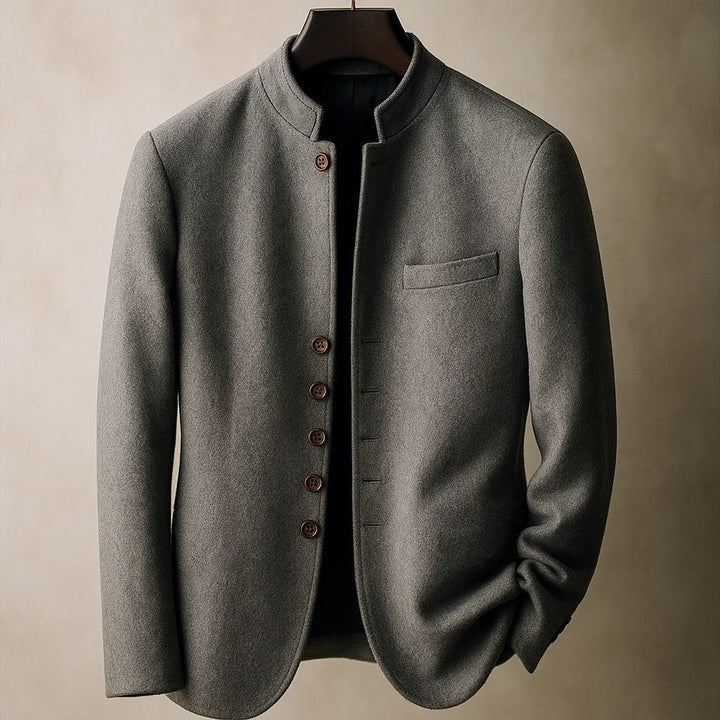 Cirique | Women's Fit-and-Flare High-Neck Understated Coat — Gray