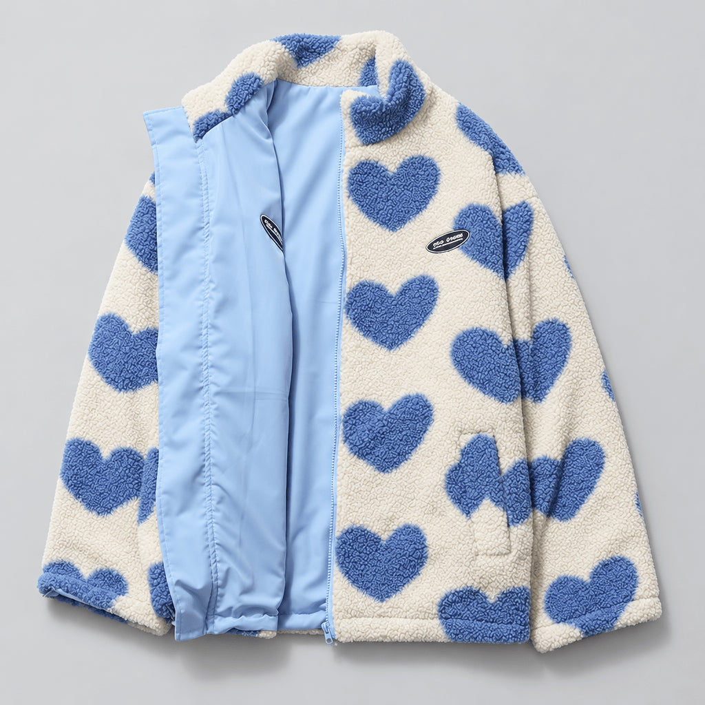 Corvaliel | Women's Side Heart Jacket — Blue
