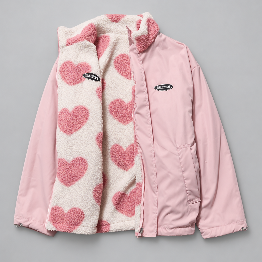 Corvaliel | Women's Side Heart Jacket — Pink