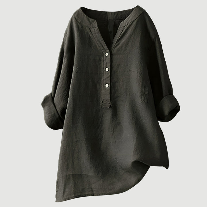 Comfortable women’s tunic blouse shown with a clean background.