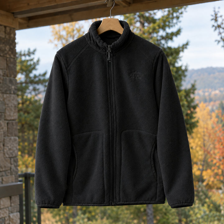 Dellorelle | Women's Fleece Jacket — Black