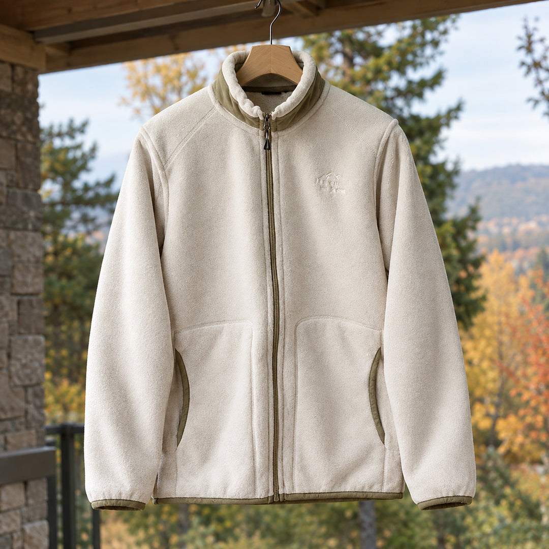 Dellorelle | Women's Fleece Jacket — Off White