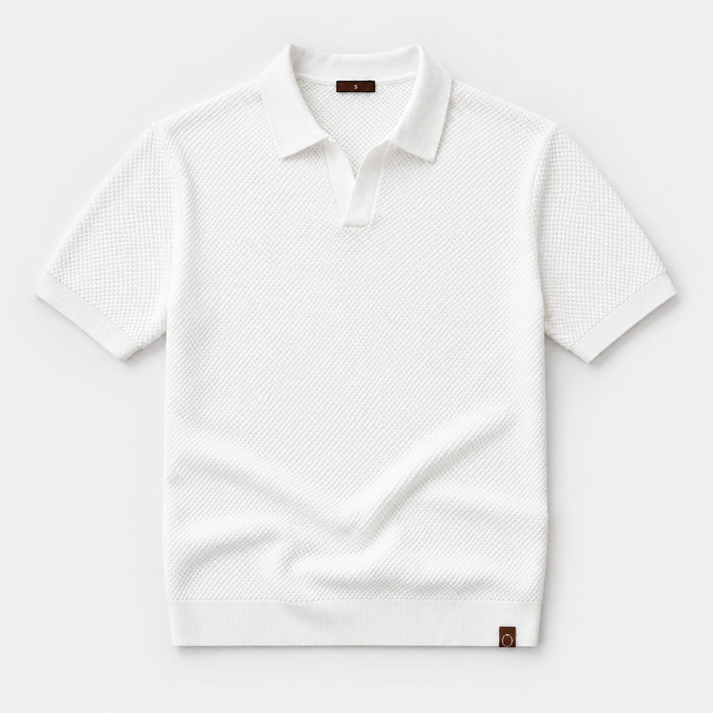 Donatella | Women's Cozy Men’s Slim Fit Knit Polo Shirt Sweaters — 2