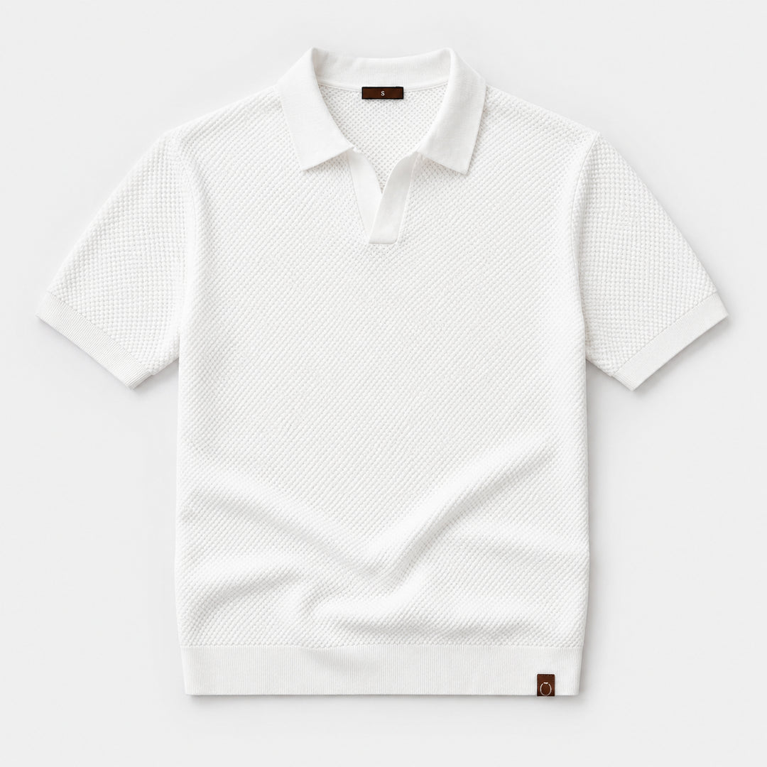 Donatella | Women's Cozy Men’s Slim Fit Knit Polo Shirt Sweaters — 2