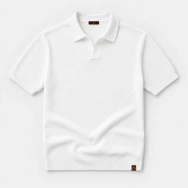 Donatella | Women's Cozy Men’s Slim Fit Knit Polo Shirt Sweaters — 2