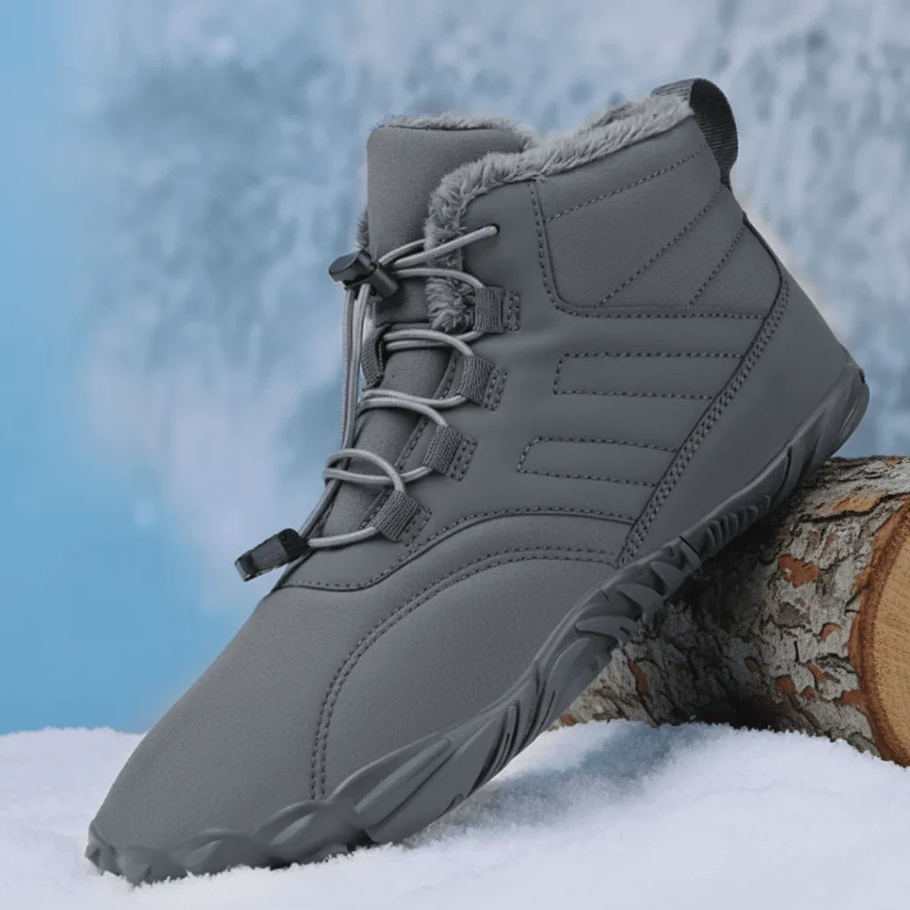 Doranesse | Women's Lace-Up Hiker Snow Boots — Light Gray