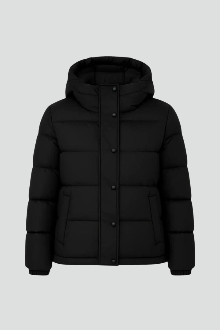 Eloaine | Women's Puffer Jacket Insulated Winter Outdoor - Black