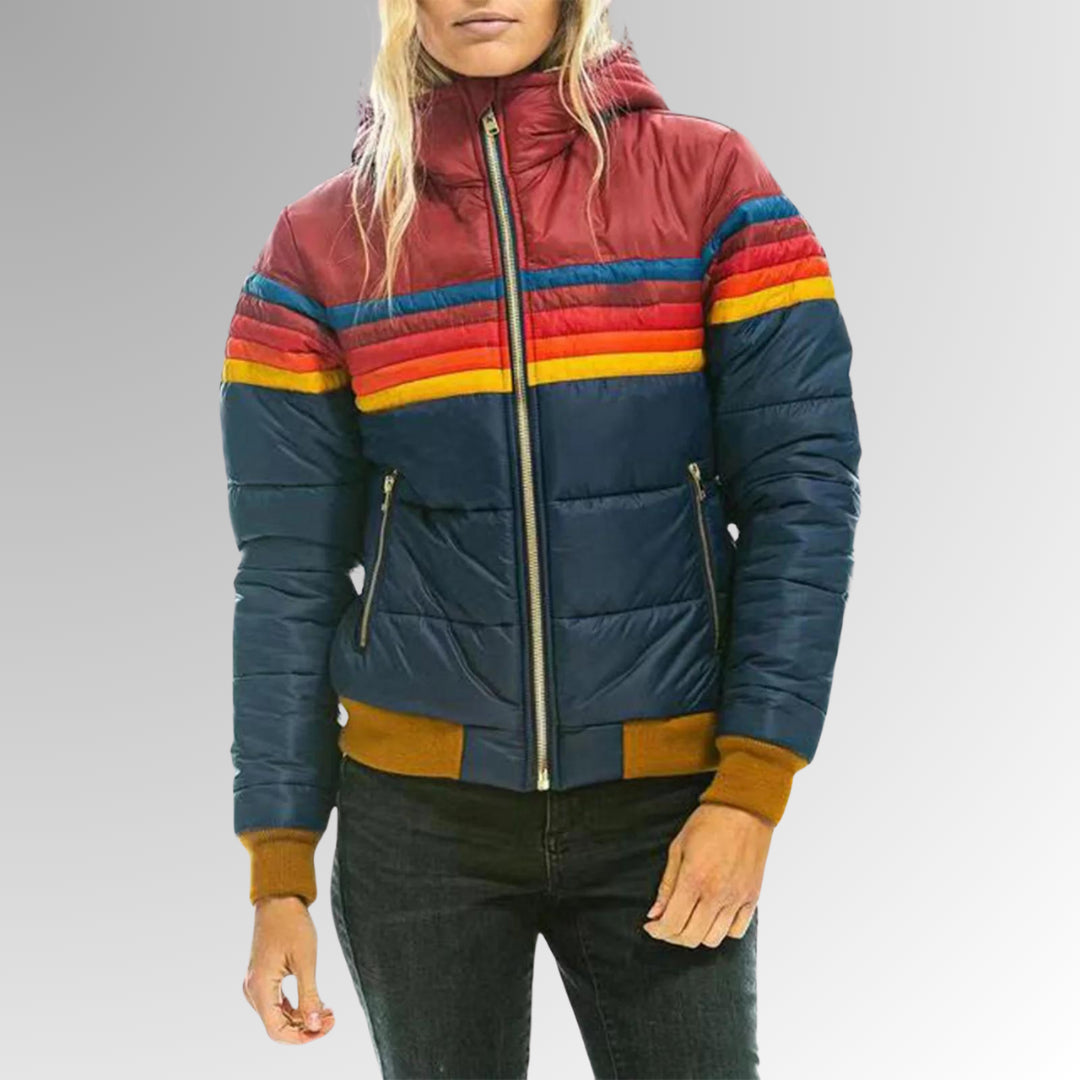 Elywen | Women's Quilted Puffer Style Jackets — Blue