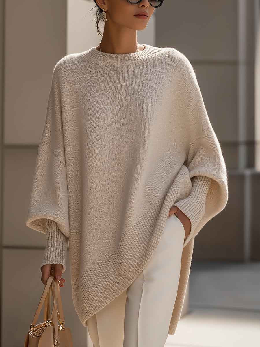 Emelineetta | Women's Knit Cozy Sophisticated Wool Blend Sweater — 2