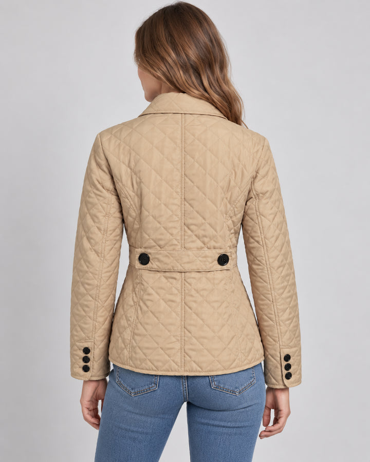 Emmelissa | Women's Quilted Button-Up Jacket Lightweight Transitional Wear — 2