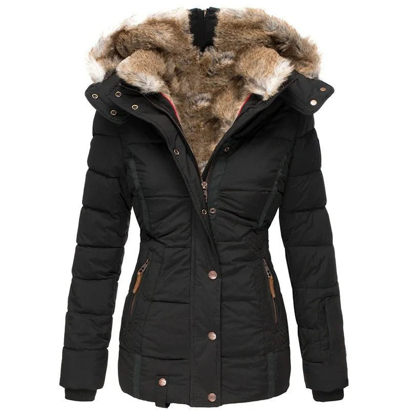 Esmebelle | Women's Casual Stretch warm Coat with Fur Lining Tops — 1