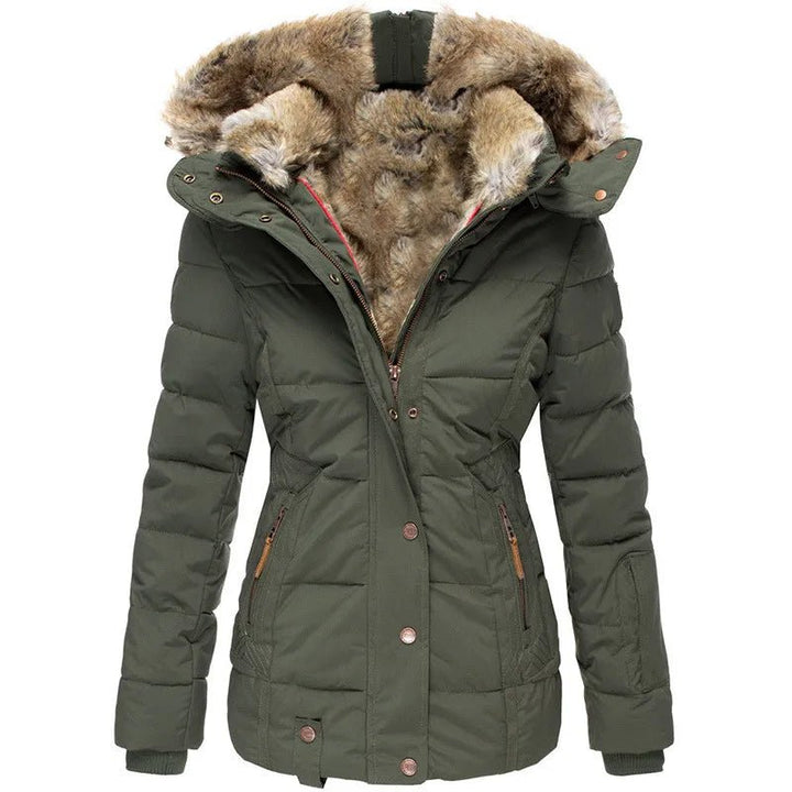 Esmebelle | Women's Casual Stretch warm Coat with Fur Lining Tops — 2